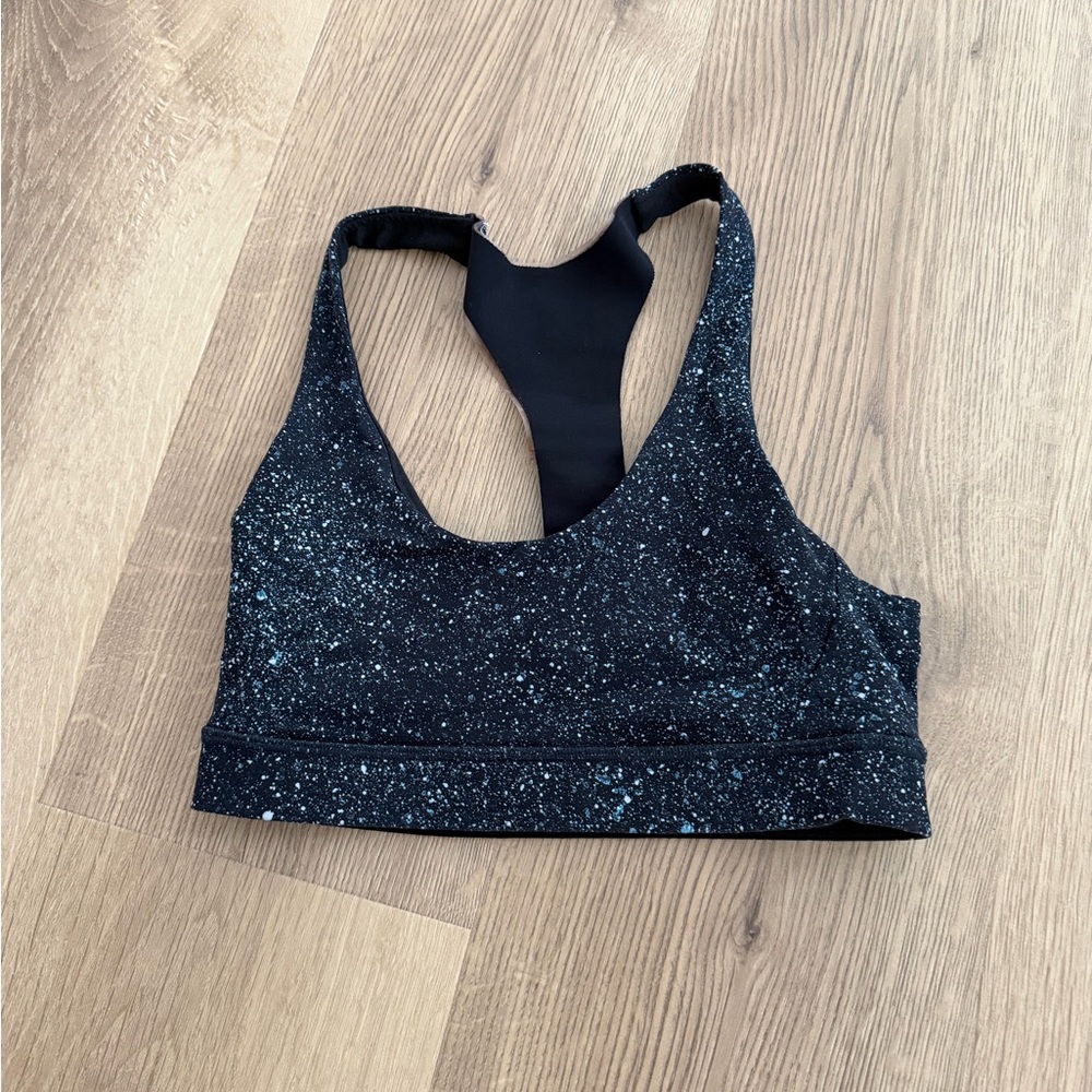 Lululemon Athletica Glitter Black Sports Bra